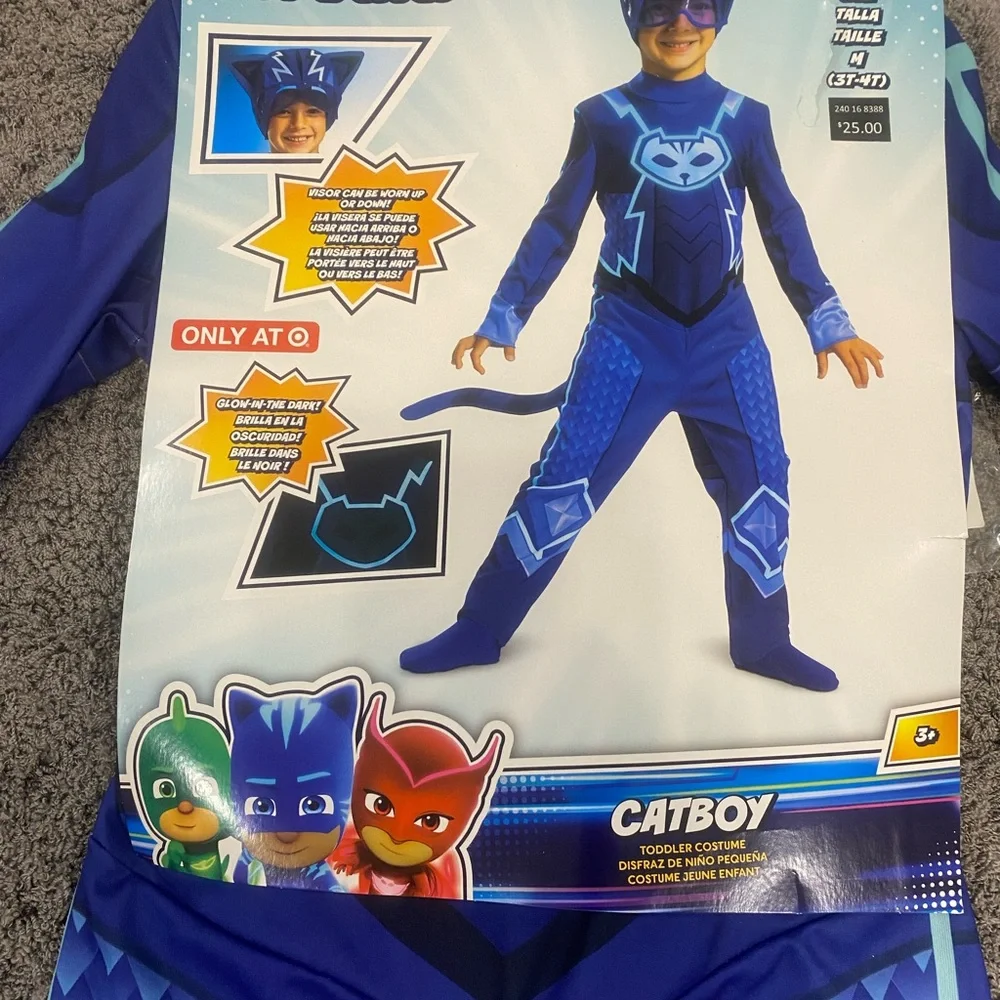 Catboy Blue Toddler Costume - Catboy Costume M (3T-4T)